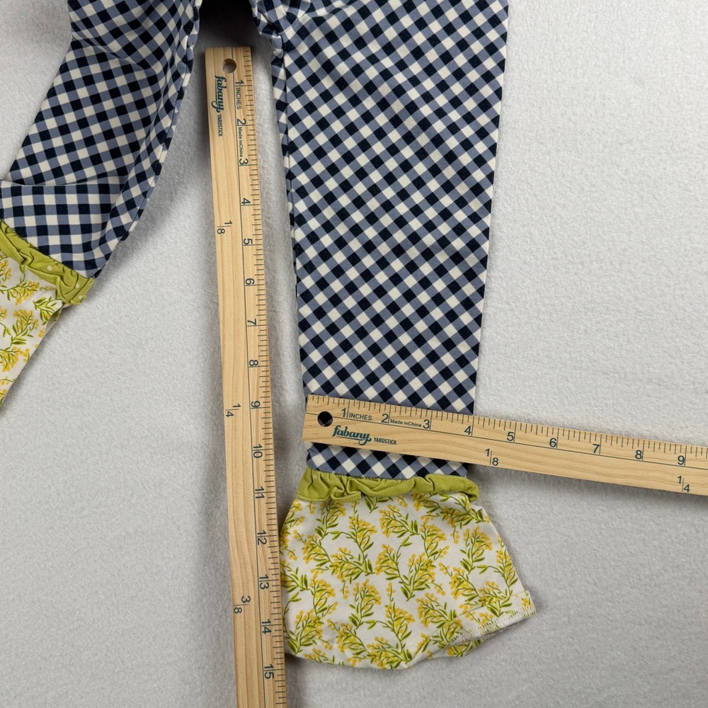 Matilda Jane Girl's Enchanted Garden Inner Artist Mixed-Print Gingham Pants Sz 4 - Picture 5 of 7